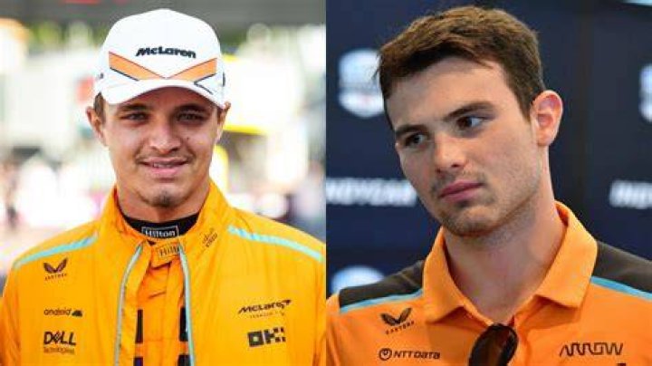 Lando Norris Joins Pato O’Ward in Celebration as McLaren Driver Puts a Ring on
Girlfriend’s Finger