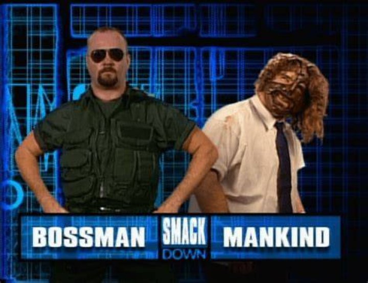 Mankind v Big Boss Man Ladder match Cropped