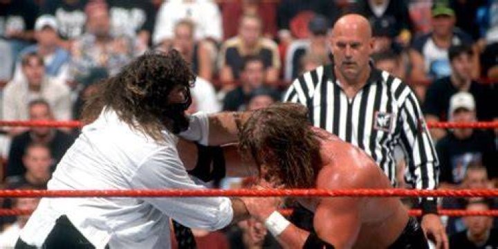 Mankind v Triple H Raw August 23, 1999 Cropped