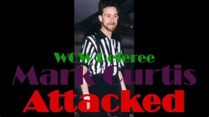 Mark Curtis Referee's a match with Sting and Scott Hall In WCW