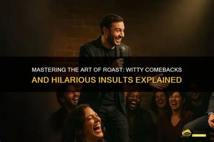 Mastering The Art Of Roast Comebacks: A Comprehensive Guide