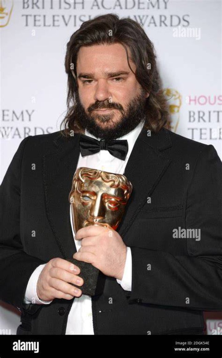 Matt Berry with the BAFTA for Male performance in a comedy program for