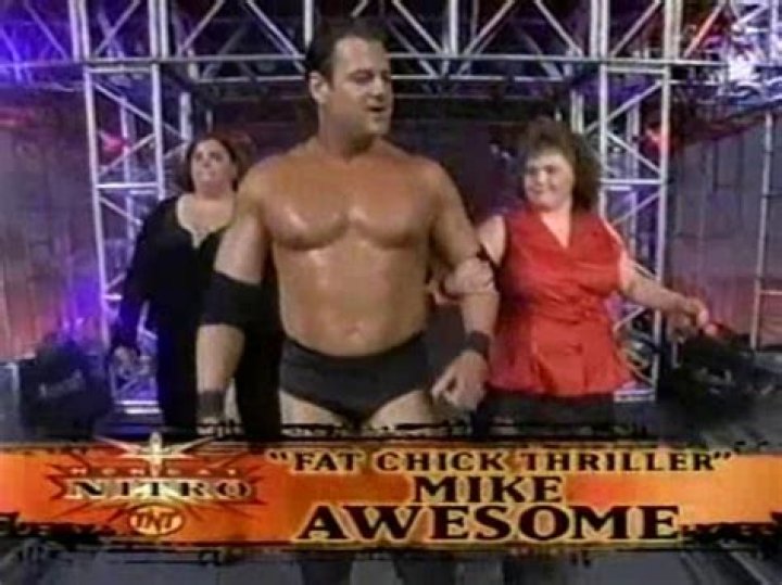Mike Awesome in WCW's Team Canada with Lance Storm and Elix Skipper