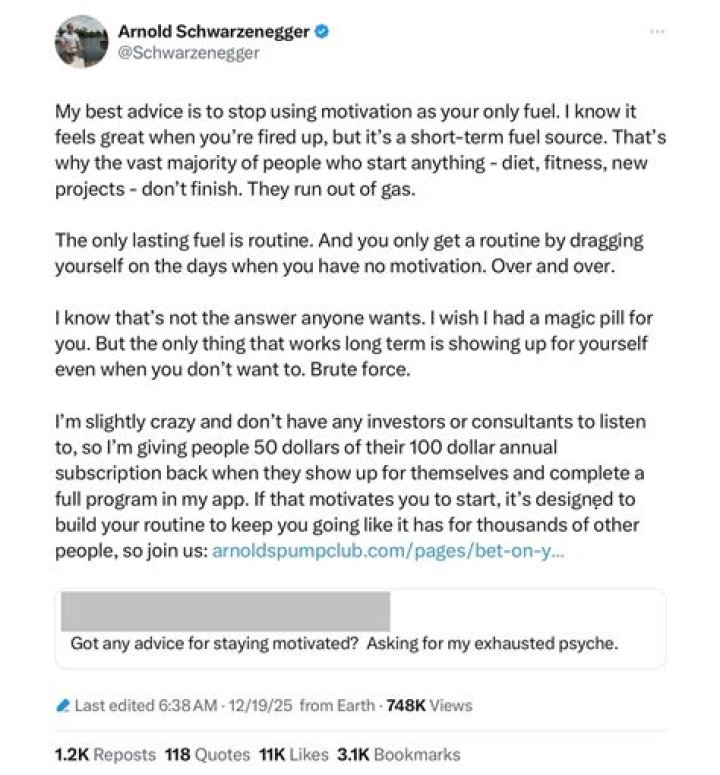 “My Goal Isn’t Revenue”: Against Developers Advice, Millionaire Arnold
Schwarzenegger Happily Compromises Financial Gains on His New App