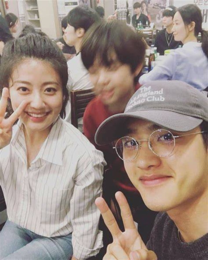 Nam JiHyun and Do KyungSoo at the 100 days my Prince Press conference
