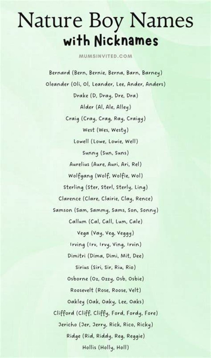 Nature Nicknames 525+ Cool and Catchy Names BrandBoy