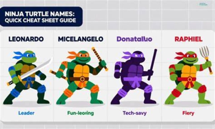Ninja Turtles Names, their Meanings and Weapons