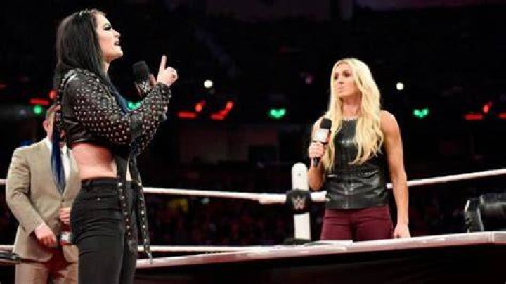 Paige cuts a promo to Charlotte Flair