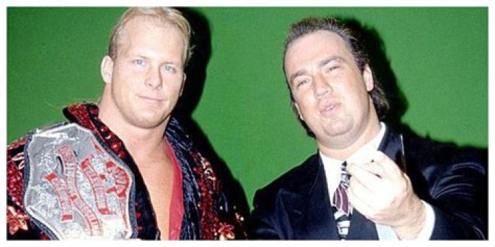 Paul Heyman with a young Stone Cold Steve Austin