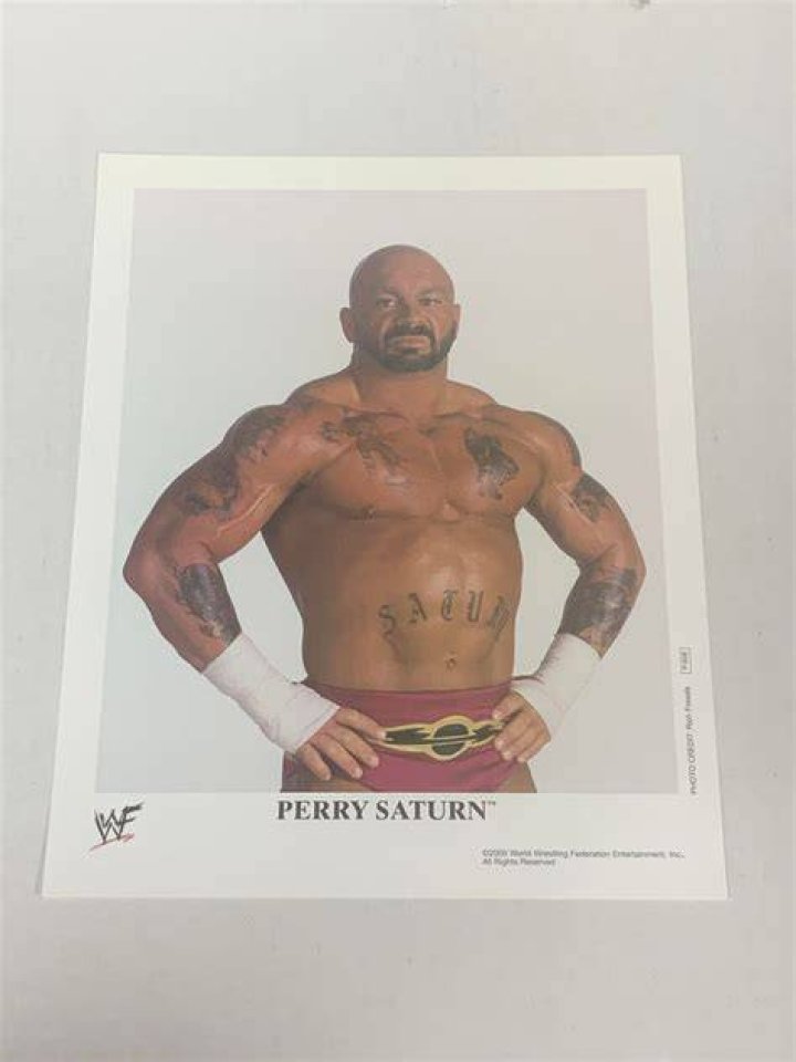 Perry Saturn in a promo photo in WWE.