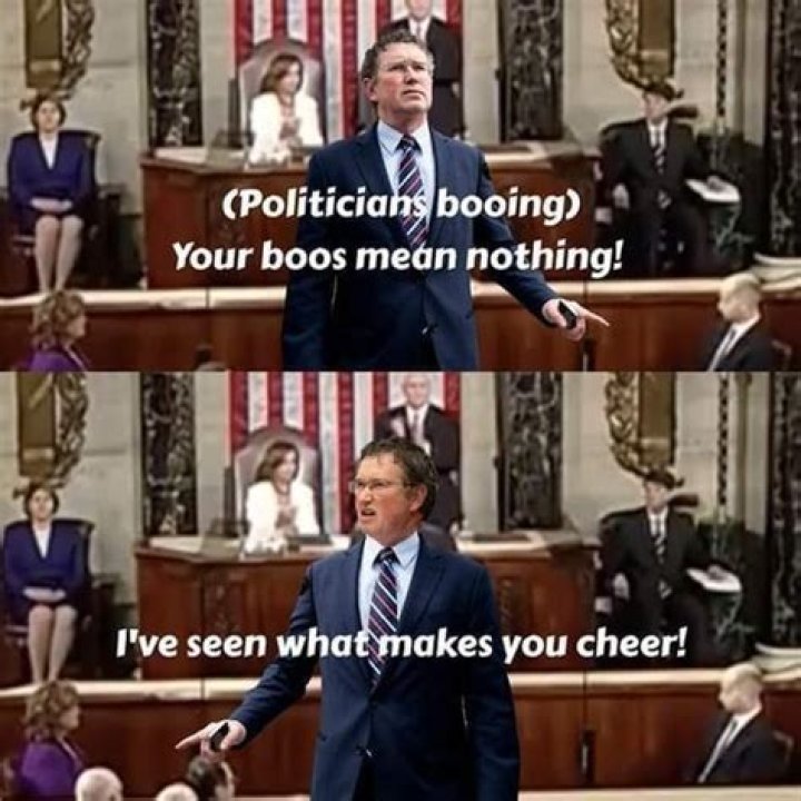 {Politicians booing) Your boos mean nothing! f've seen whotmakes you