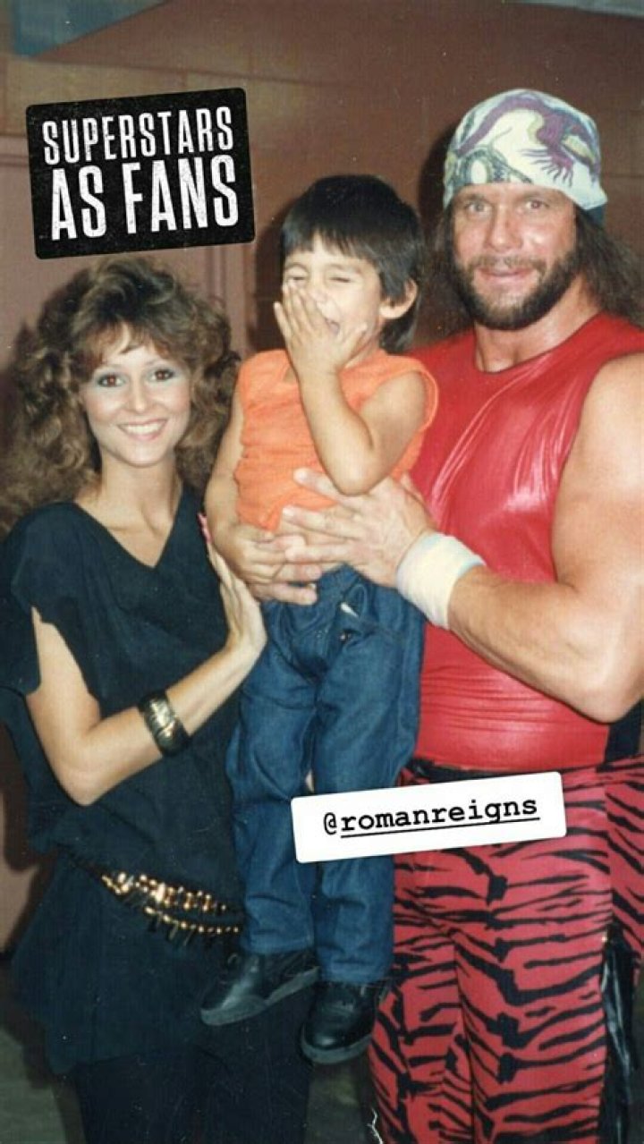 Randy Savage with his parents