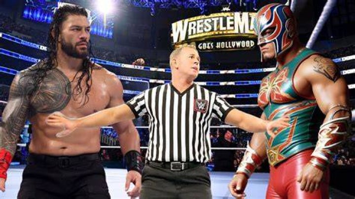 Rey Mysterio v Roman Reigns SmackDown June 18 2021 Cropped