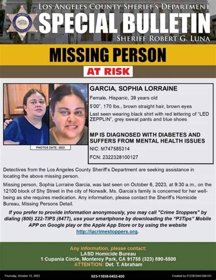 Richland Lorraine Garcia Missing Update 2023 Is She Found?