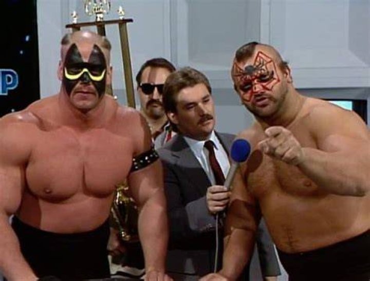 Road Warriors interviewed by Tony Schiavone in Jim Crockett Promotions