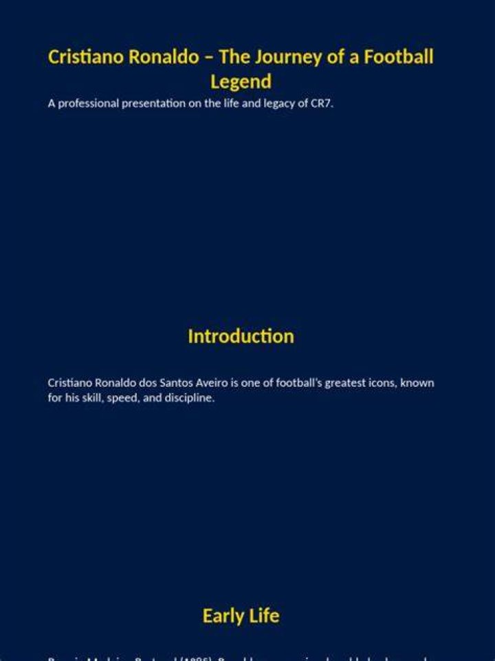 Ronaldo: The Journey Of A Football Legend