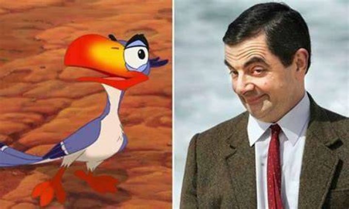 Rowan Atkinson as Zazu in The lion king remake live action 