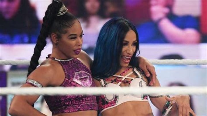 Sasha Banks & Bianca Belair v Nia Jax & Shayna Baszler Elimination Chamber 2021 Cropped