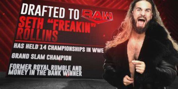 Seth Rollins Drafted To WWE Monday Night Raw