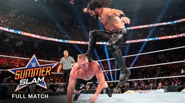 Seth Rollins vs Brock Lesnar (WrestleMania 35) Cropped