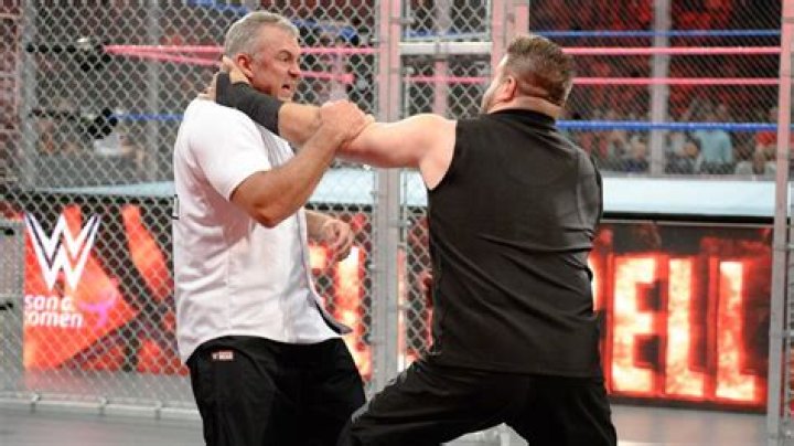 Shane McMahon on Hell in a Cell roof