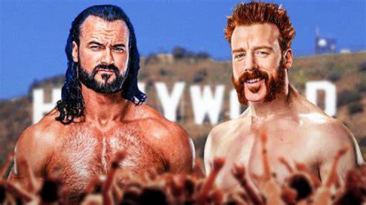 Sheamus hits Drew McIntyre with beats of the bodhran 