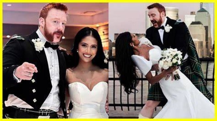 Sheamus with his wife 