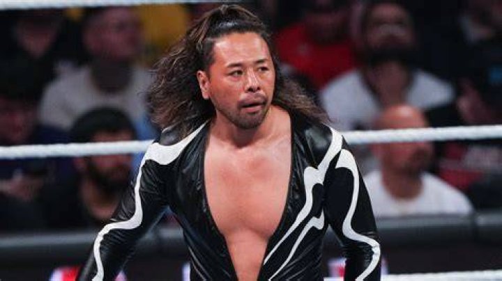 Shinsuke Nakamura celebrating at the Royal Rumble