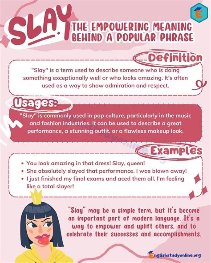 Slay Define: Understanding Its Meaning And Cultural Significance