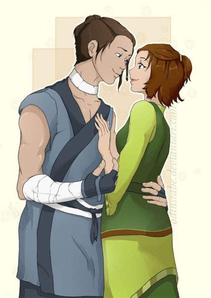 Sokka and Suki by PearFlower Avatar cartoon, Avatar the last