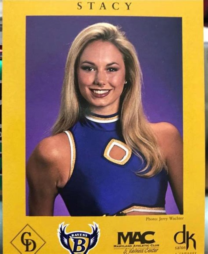 Stacy As A Ravens' Cheerleader