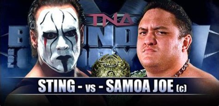 Sting vs Samoa Joe in TNA.