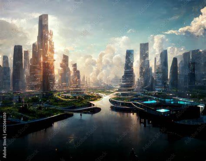Stock Detail Futuristic City 3 Official PSDs
