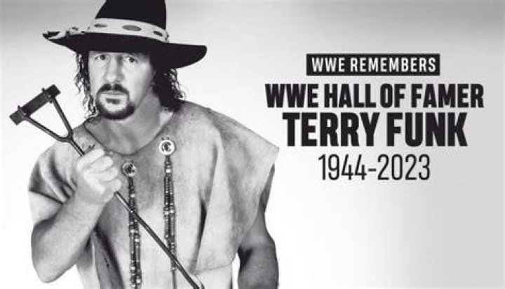 Terry Funk cuts a promo in WCW
