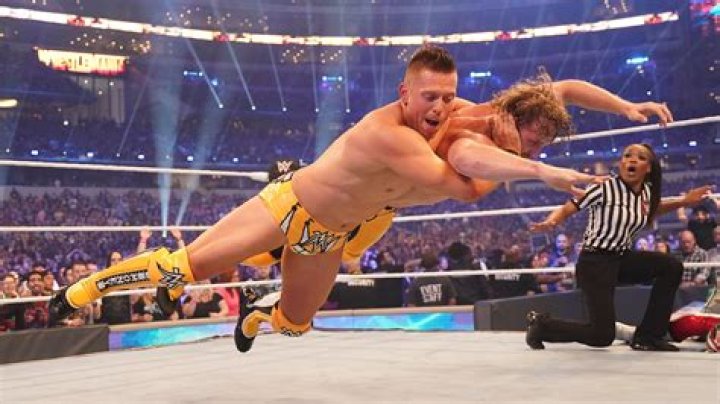 The Miz and Logan Paul making their WrestleMania entrance. 