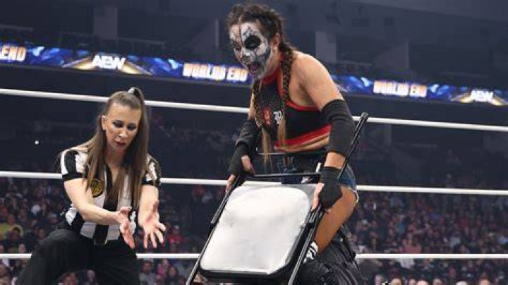 Thunder Rosa after winning AEW Women's World Title