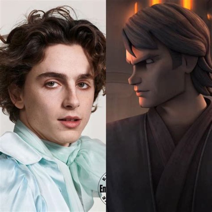 Timoth&eacute;e Chalamet as Anakin Skywalker in Star wars episode 2 attack of the clones