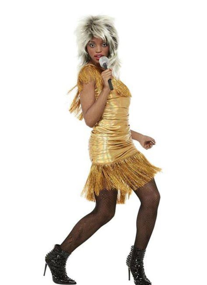 TINA TURNER Deluxe Halloween Costume Theatrical Wig H27/33 in 2020