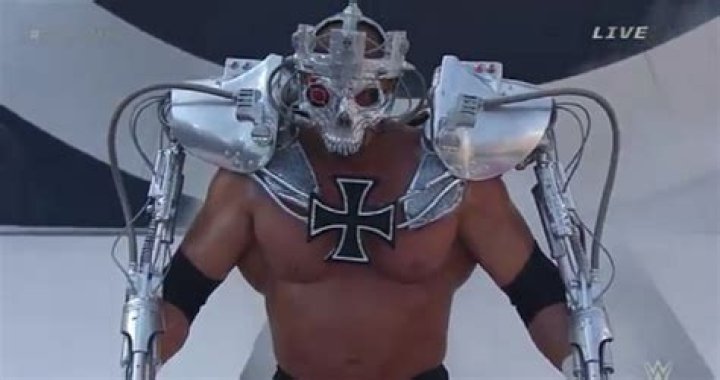Triple H making his Terminator entrance. 