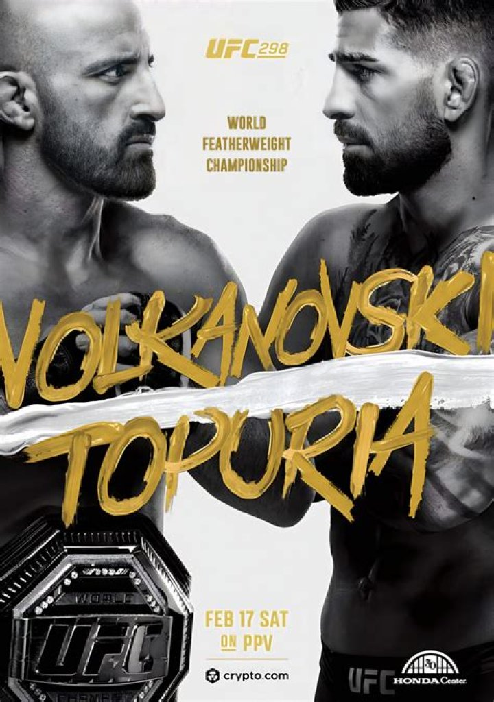 UFC 298 Poster
