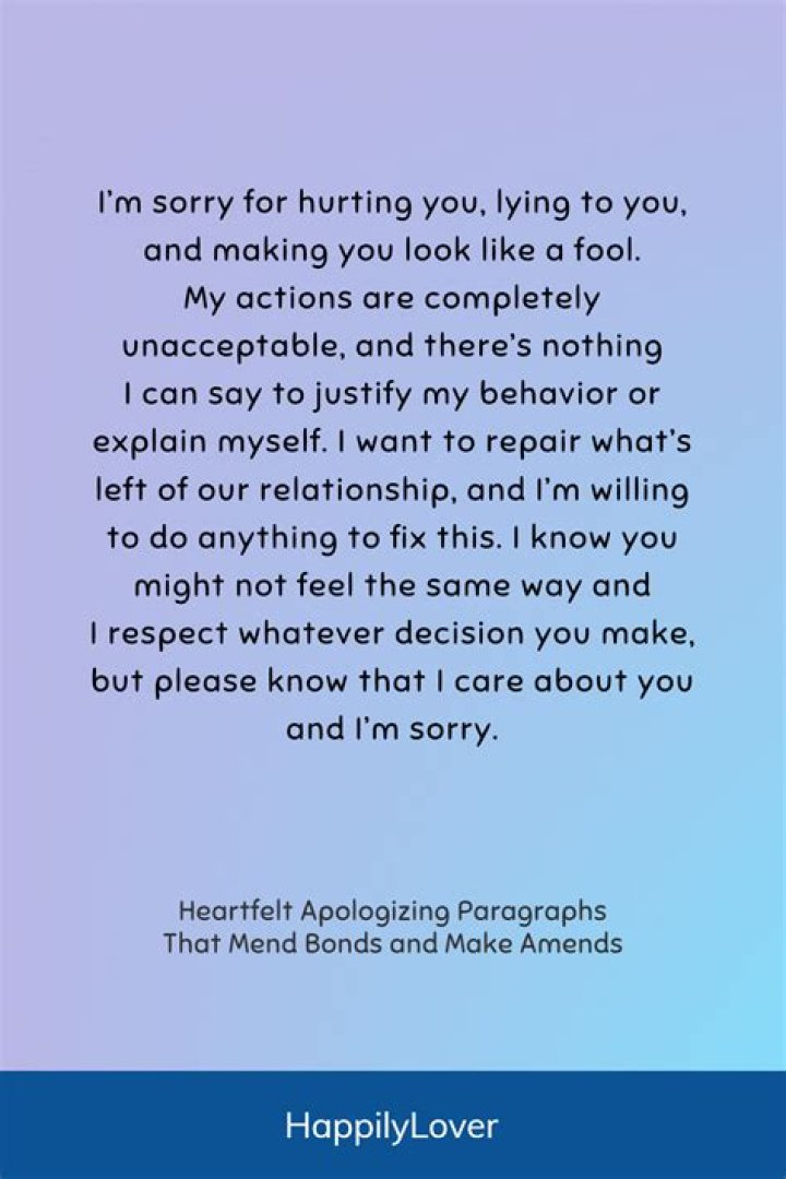 Understanding Apology Paragraphs: Crafting The Perfect Message
