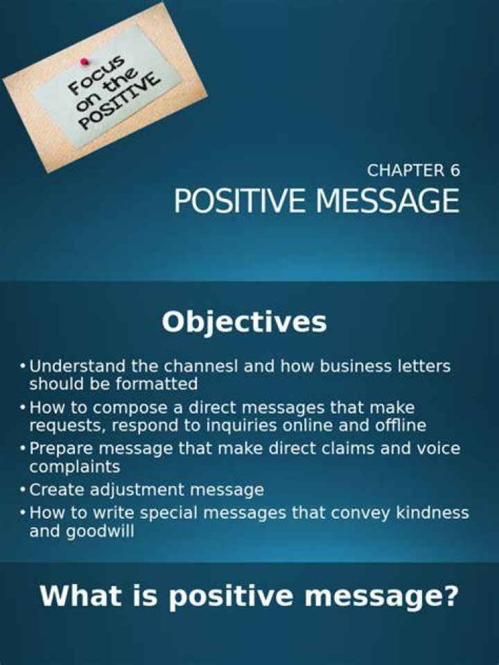 Understanding Well Messages: The Art Of Positive Communication