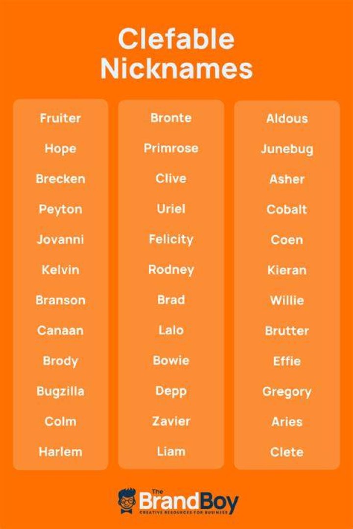 Unique Nicknames For Boy catchy business names