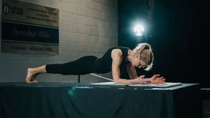 VIDEO: Incredible Scenes as Yoga Teacher Shatters All Time Record for the
Longest Ever Plank