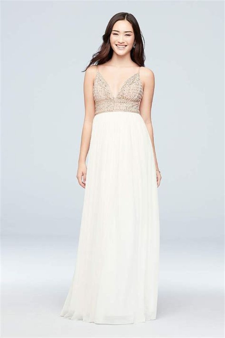 View Long Speechless Dress at David's Bridal Ball gowns, Satin ball