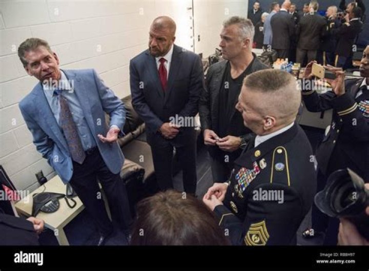 Vince McMahon with US Army