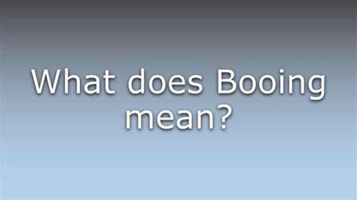 What does Booing mean? YouTube