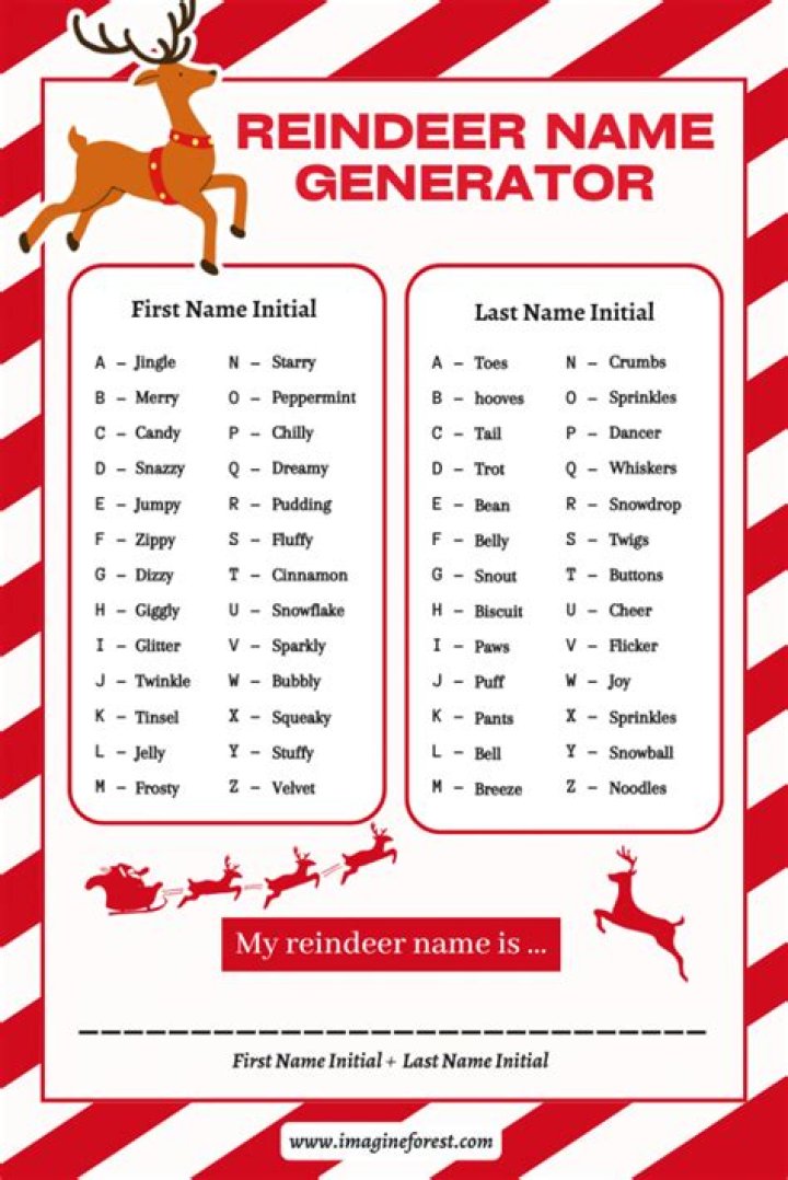 What&rsquo;s Your Reindeer Name? Try PlayBrain&rsquo;s Christmas Name Generators